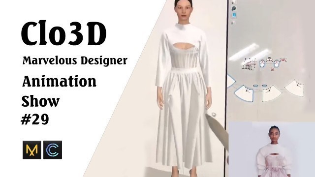 'CLO 3D Runway- Virtual Fashion Show- Clo3D- Marvelous Designer | Clo3D animation (P29) | Fashion 3D'