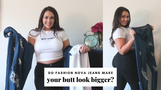 'FASHION NOVA JEANS- Try On Haul and Look Book! **CURVE**'