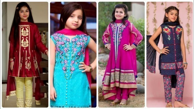 'most beautiful new look little girl Kurti/suits/dress collection'