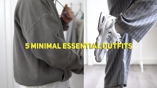 '5 MINIMAL STREETWEAR OUTFITS  | Men\'s fashion'