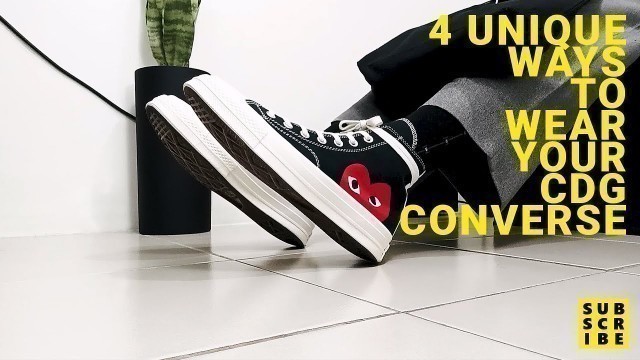 'BEST WAY TO STYLE CDG CONVERSE | STREETWEAR MENS FASHION | CONVERSE OUTFIT IDEAS PHILIPPINES'