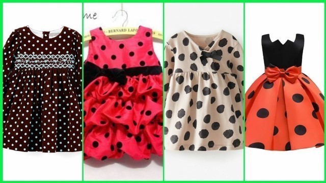 'Cute Little Girl 2021 Polka Dot Dresses Design || Beautiful Toddler Polka Dresses'