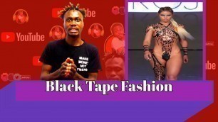 'Black Tape fashion,  Imagine If All Our Girls Mask Themselves With Black Tape As Clothes'