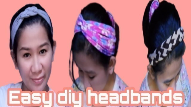 'DIY headband 3 ways how to make stylish headbands from old clothes'