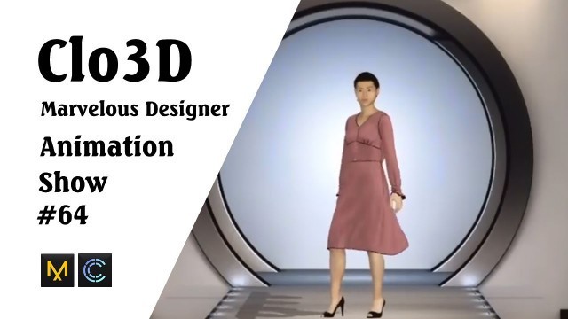 'CLO 3D Runway- Virtual Fashion Show- Clo3D- Marvelous Designer | Clo3D animation (P64) | Fashion 3D'