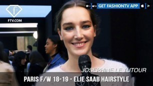 'Elie Saab Sexy Modern Gypsy Hairstyle Paris Fashion Week Fall/Winter 2018-19| FashionTV | FTV'