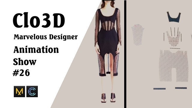 'CLO 3D Runway- Virtual Fashion Show- Clo3D- Marvelous Designer | Clo3D animation (P26) | Fashion 3D'