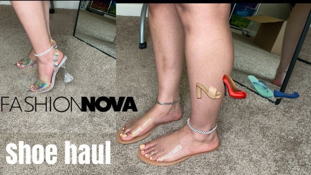 'FASHION NOVA SHOE HAUL | spring and summer shoes | heels and sandals'