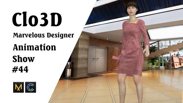 'CLO 3D Runway- Virtual Fashion Show- Clo3D- Marvelous Designer | Clo3D animation (P44) | Fashion 3D'