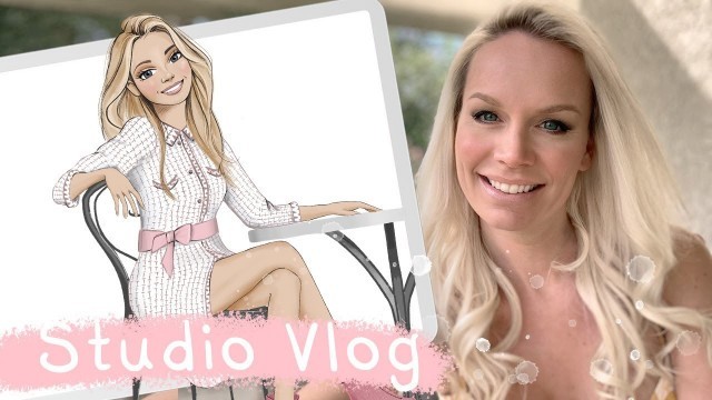 'STUDIO VLOG 010 - How I draw a Fashion Girl illustration in Procreate'