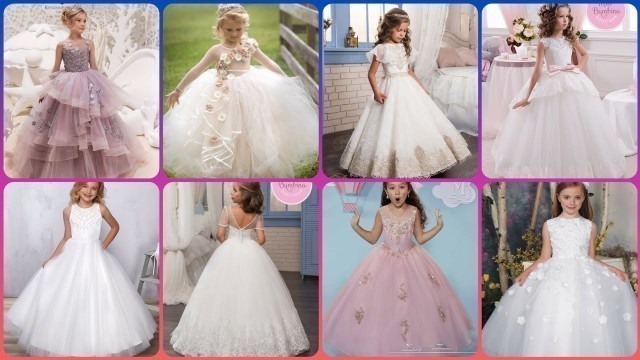 'Little Girl Princess Style Ball Gown Dresses Collection | Most Attractive Kids Floral Maxi Dress'