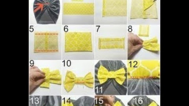 'Headbands for babies and toddlers from old clothes Tutorial || Fatima smiling World'