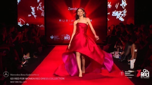 'Zendaya at Go Red for Women Red Dress Collection 2015'