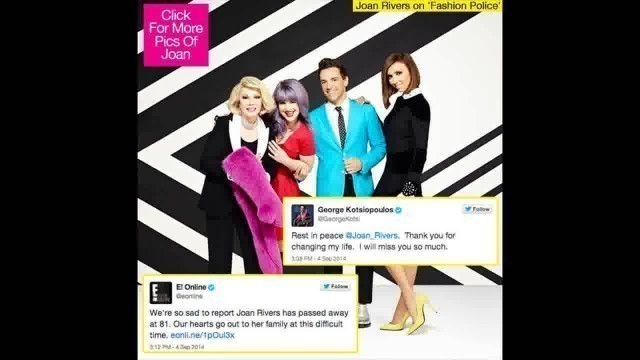 'Joan Rivers   Her E! & ‘Fashion Police’ Family Remembers Comedy Legend'