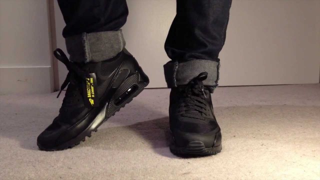 'Nike Air Max 90 Black\"Tape\" \"Reflective\" Unbox & On feet'