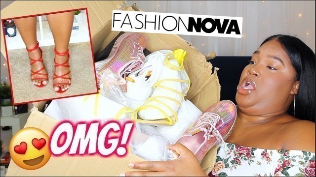 'TRYING SHOES FROM FASHION NOVA | What are those?!!!'