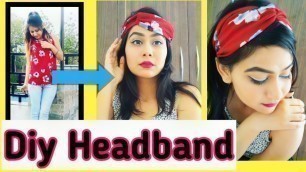 'Diy Headbands From Old Clothes // Diy Series // Quarantine Period // Reena tanwar //'