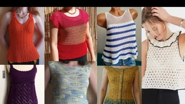 'Casual #Crochet See Through Cropped Tops/Girly Fashion Ideas'