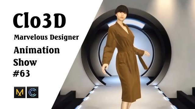 'CLO 3D Runway- Virtual Fashion Show- Clo3D- Marvelous Designer | Clo3D animation (P63) | Fashion 3D'