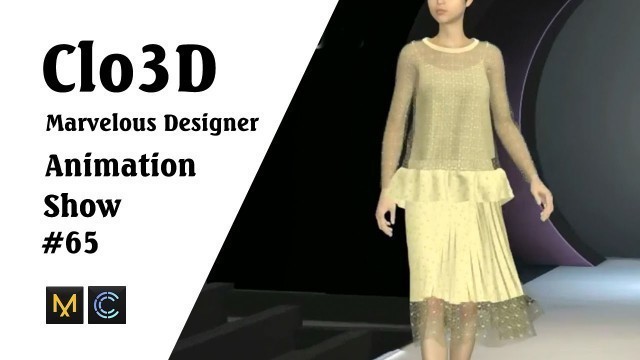 'CLO 3D Runway- Virtual Fashion Show- Clo3D- Marvelous Designer | Clo3D animation (P65) | Fashion 3D'