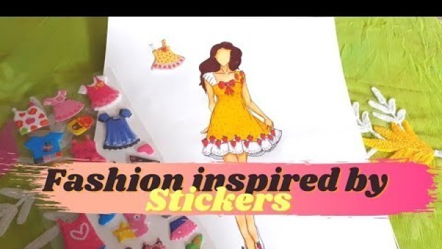 'Drawing Fashion Illustration Inspired By Stickers | #1'