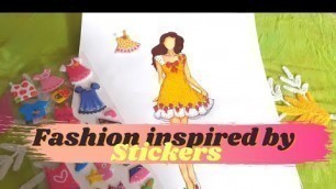 'Drawing Fashion Illustration Inspired By Stickers | #1'