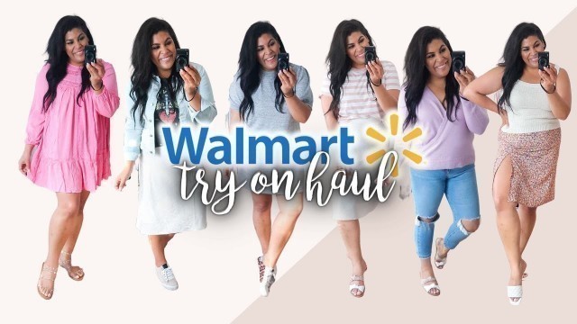 'CURVY WALMART SPRING SUMMER TRY ON HAUL | CASUAL AFFORDABLE FASHION ALL UNDER $39 | queencarlene'