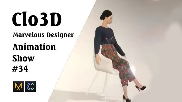 'CLO 3D Runway- Virtual Fashion Show- Clo3D- Marvelous Designer | Clo3D animation (P34) | Fashion 3D'