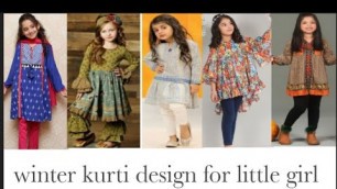 'winter kurti design for little girl| Dresses designing'