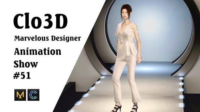 'CLO 3D Runway- Virtual Fashion Show- Clo3D- Marvelous Designer | Clo3D animation (P51) | Fashion 3D'