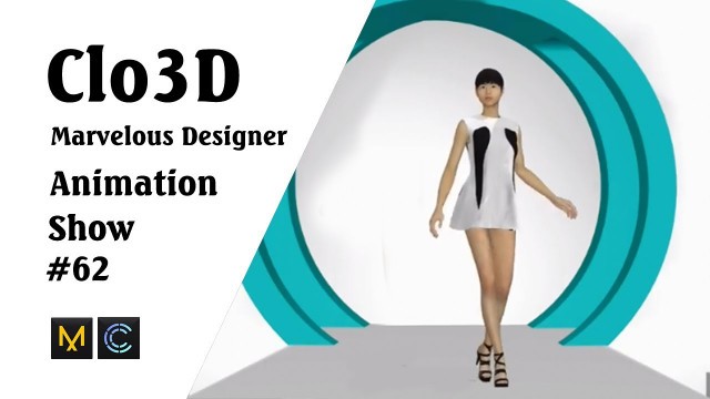 'CLO 3D Runway- Virtual Fashion Show- Clo3D- Marvelous Designer | Clo3D animation (P62) | Fashion 3D'