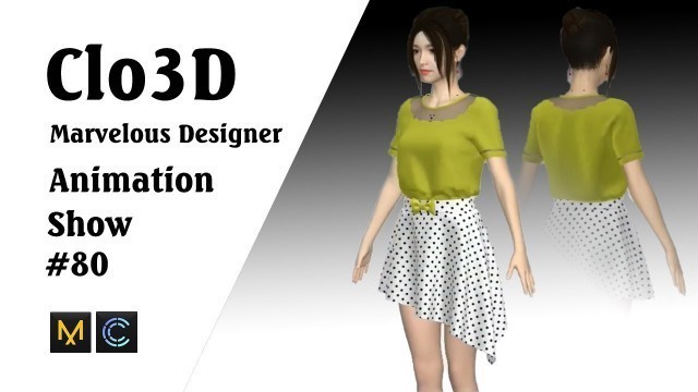 'CLO 3D Runway- Virtual Fashion Show- Clo3D- Marvelous Designer | Clo3D animation (P80) | Fashion 3D'