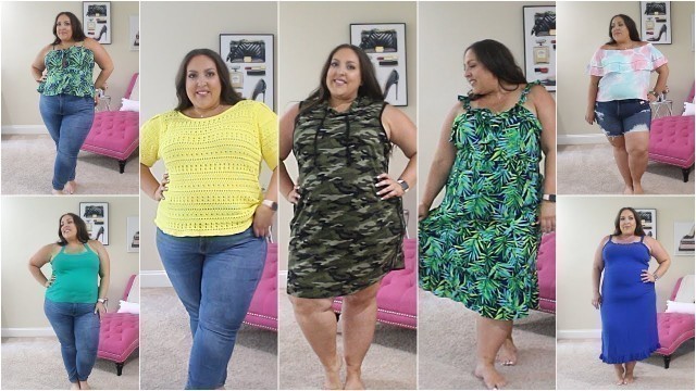 'HUGE PLUS SIZE TRY-ON HAUL | WALMART | PLUS SIZE FASHION TRY-ON HAUL | MISSGREENEYES'