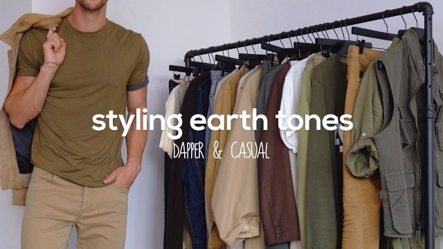 '10 Outfits Styling Earth Tones | Men\'s Fashion Inspiration | Color Theory'