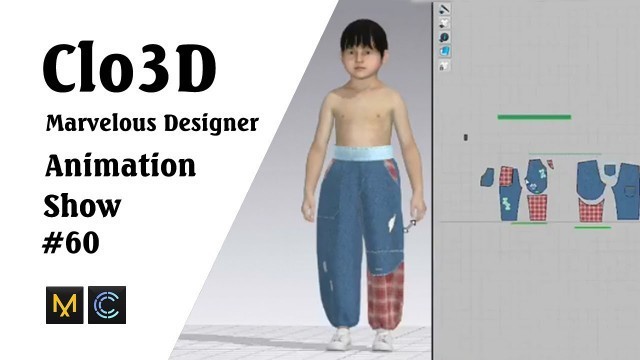 'Advanced Materials / Fabrics in Clo3D- Marvelous Designer | Clo3D animation (P60) | Fashion 3D'