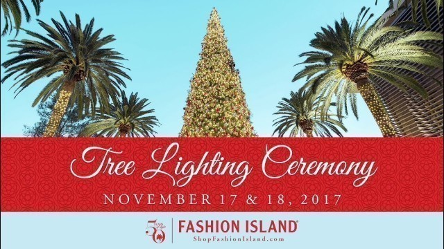 'Tree Lighting Ceremony 2017 at Fashion Island'