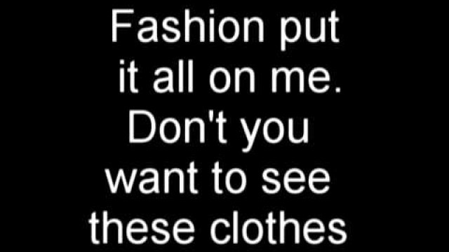 'Fashion - Lady GaGa with Lyrics on screen - For the movie_ Confessions of a Shopaholic'