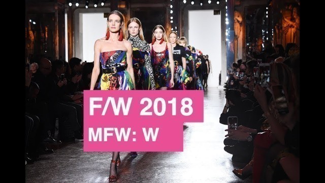 'Versace Fall / Winter 2018 Supermodel Throwback | Global Fashion News'