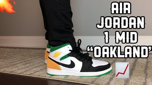 'REVIEW + ON FEET OVER THE AIR JORDAN 1 MID “OAKLAND” | FASHION-NOVA UNBOXING!!'