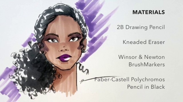 'How I Draw Fashion Faces with Pencil and Markers'