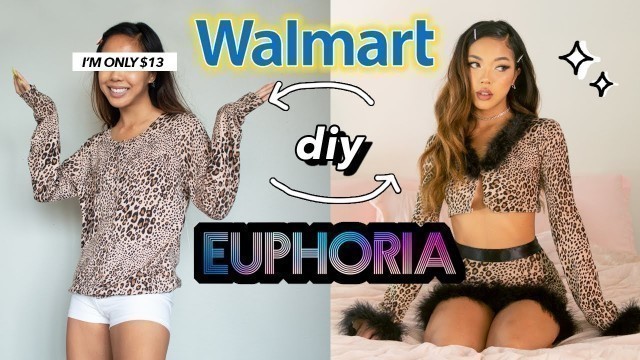 'DIY WALMART into EUPHORIA CLOTHES | Back-To-School Edition ft. Glamnetic! | Nava Rose'