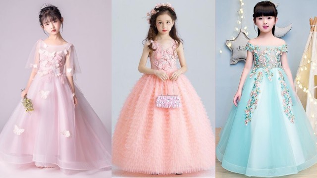 'Latest Party Wear Gown Dresses For Baby Girls /little girl outfits/Baby girl gowns designs ideas'