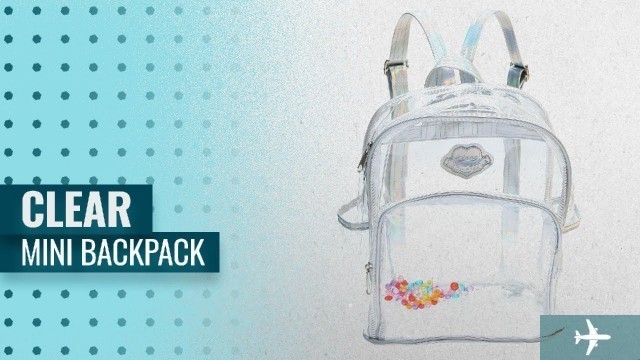 'Our Favorite Clear Mini Backpack [2018]: Zicac Fashion Clear Transparent See Through PVC Mini'