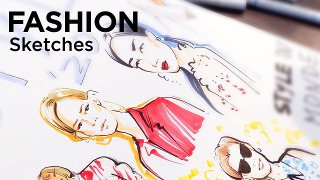 'How I draw fashion sketches'