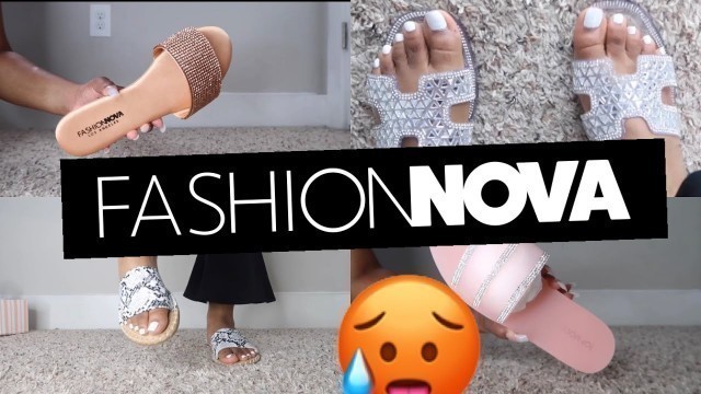 'Fashion Nova SUMMER Shoe Haul 2020 | MY FAV SANDALS I OWN'