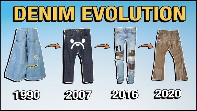 'Streetwear DENIM FASHION TRENDS 1990 - 2020 (Jnco, Evisu, Red Monkey, Amiri, FOG, Gallery Dept)'