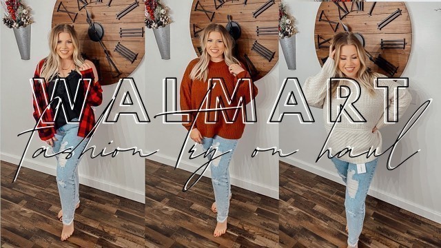 'WALMART FASHION MIDSIZE CLOTHING TRY ON HAUL | WINTER FASHION IDEAS + UNDER $20 COZY SWEATER VIBES!'