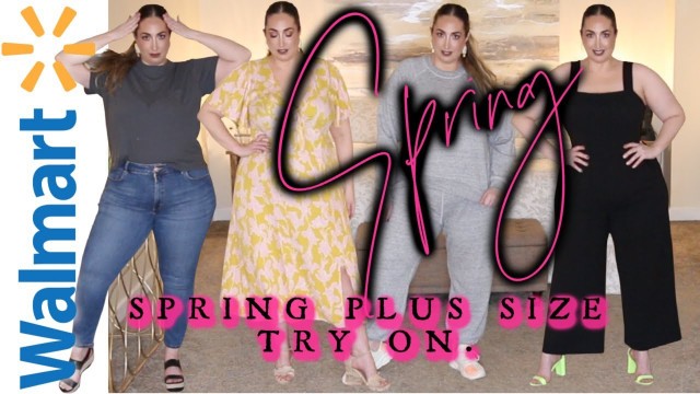 'Walmart Spring 2021 Plus Size Try On Haul | Uhapi Beauty'