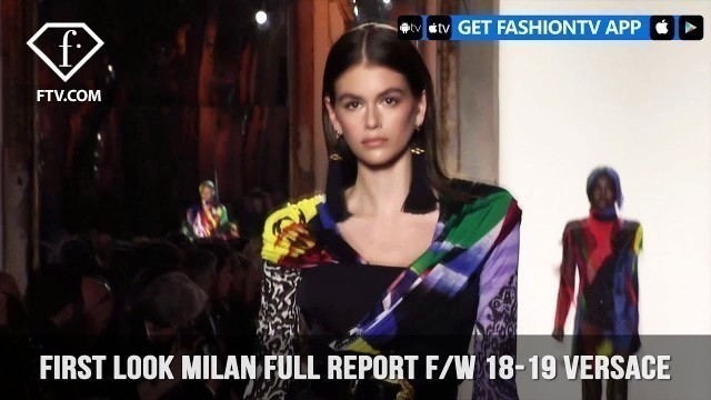 'Gigi Hadid Versace Milan Fashion Week Fall/Winter 2018-19 | FashionTV | FTV'