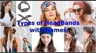 'Latest 2020 Collection of HeadBands With Names'